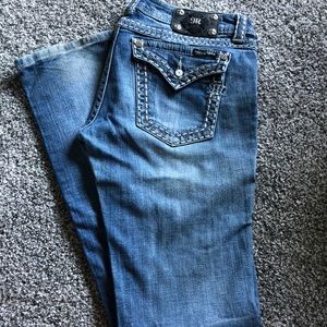 Miss me boot cut slightly distressed